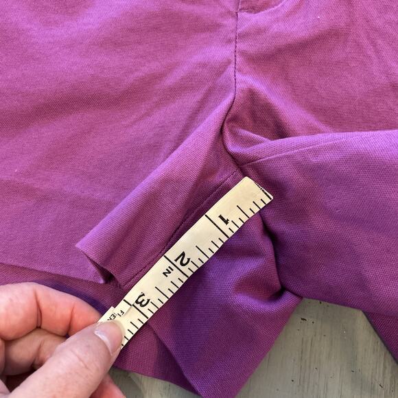 NWT Banana Republic Purple Ryan Fit Shorts 3” Inseam Women’s Sz 12 Button Accent - Picture 3 of 8